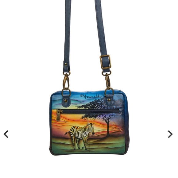 Anuschka Hand Painted Leather Crossbody Organizer - Picture 3 of 11